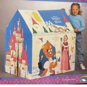 Vintage beauty and the beast play tent